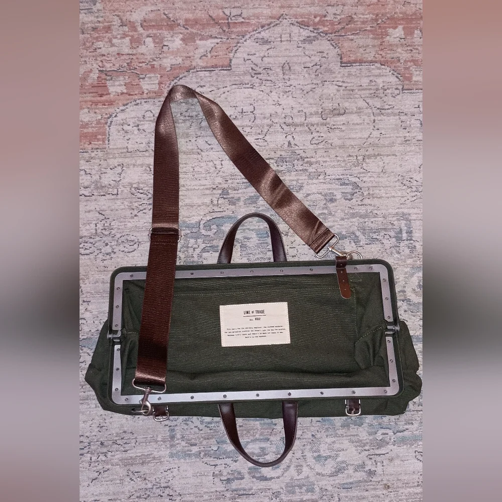Line of Trade Weekend olive Green Canvas Men's Weekend Bag